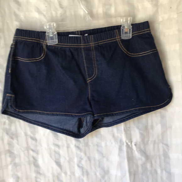 denim spandex shorts
